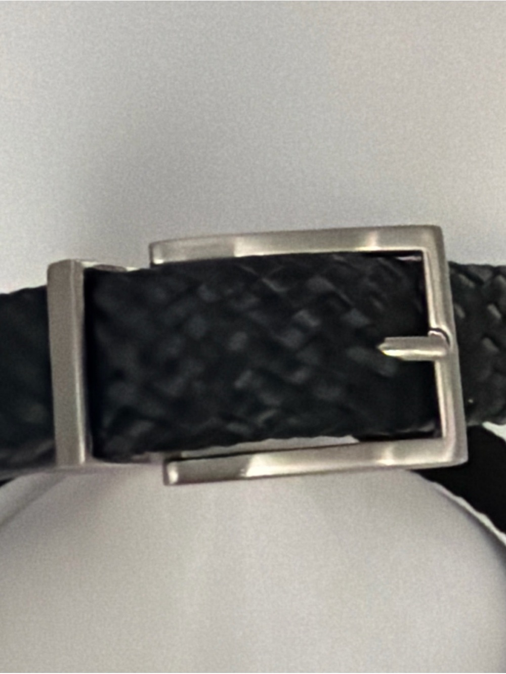 Dockers Reversible Genuine Woven Leather Belt - Size 34-36 Brown Black Silver